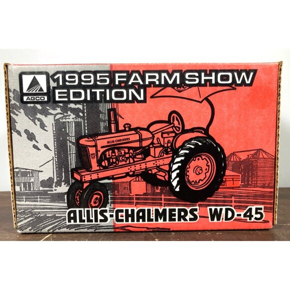Ertl Allis-Chalmers WD-45 Tractor w/Umbrella 1995 AGCO Farm Show Edition 1202DA - Picture 9 of 15
